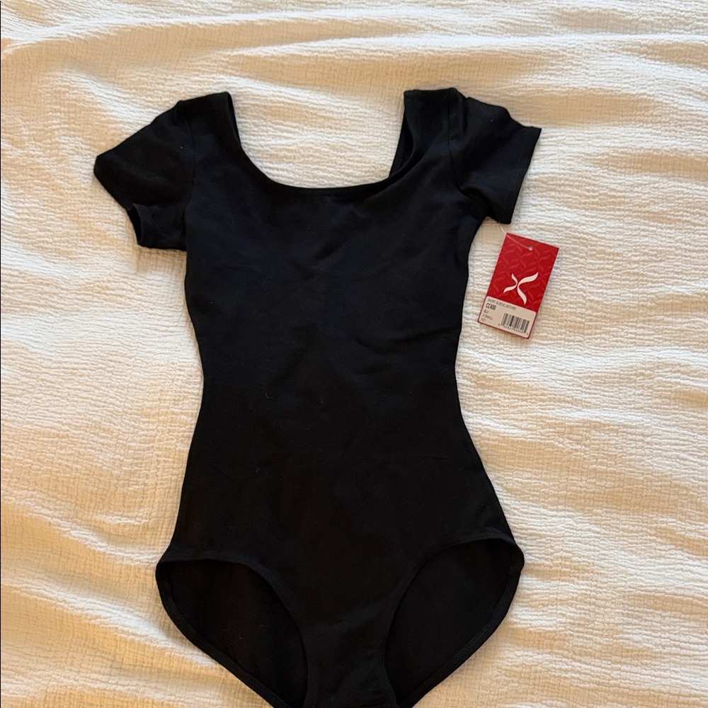 Capezio Classic Black Short Sleeve leotard
